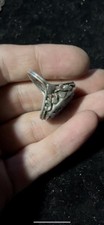 LAPIS LAZULI Carved flower ring size 5 