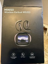 MINISO MS203 Wireless Bluetooth Earbuds, HD Voice, Long-Lasting Endurance, Black