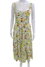 Aqua Womens Lemon Print A Line Sun Dress Multi Colored Size Extra Large
