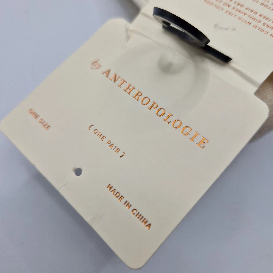 Anthropologie Combed Cotton Socks Knee High Cream Black Striped Sport Tube - Image 3 of 4