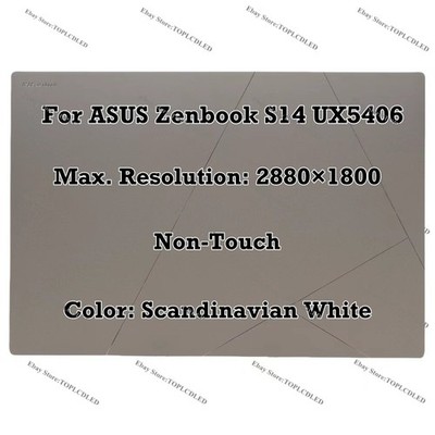 OLED Screen Full Assembly Display Panel ASUS Zenbook S14 UX5406SA-0022W258V 2.8K