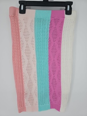 Lilly's Kloset Women's Rainbow Skirt Or Top Large Pink Blue White