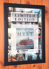 1996 Myst PS1 3DO Saturn Atari Jaguar Vintage Rare Small Poster Ad Page Framed