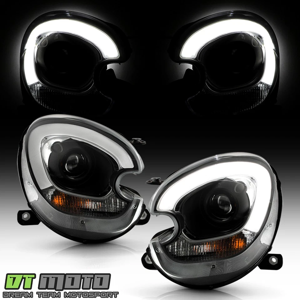 2011-2016 Mini Cooper Countryman HID/Xenon w/o AFS LED Tube Projector Headlights - Изображение 2 из 4