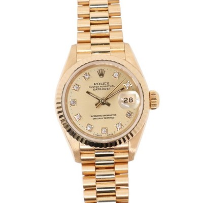 ゴールドラディッツ 1990s Vintage Rolex 69178G Datejust 26mm President 18K Gold