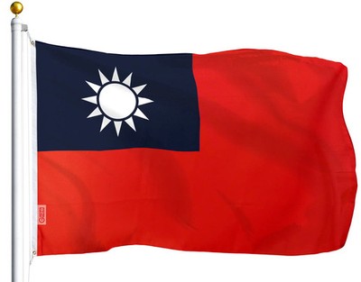 G128 Taiwan Taiwanese Flag 3x5 Ft LiteWeave Series Printed 100D Polyester
