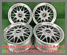 Jdm 18-inch Bbs Rg192rg147 Used Aftermarket Aluminum Wheels 4-book 5- No Tires Jdm 18-inch Bbs Rg192rg147 Used Aftermarket Aluminum Wheels 4-book 5- No Tires