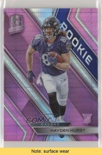 2018 Panini Spectra Rookies Neon Pink Prizm 18/20 Hayden Hurst #128 READ 2t9