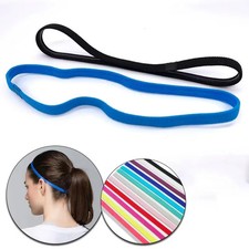 2/4/5/10/11pcs Elastic Absorbent Sweat Bands Yoga Running Fitness Headband Thin