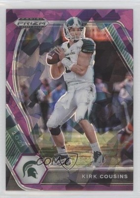 2021 Panini Prizm Draft Picks Purple Ice Prizm 38/149 Kirk Cousins #22 0r2f
