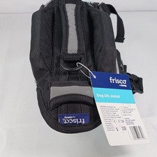 New Frisco Neoprene Dog Life Jacket for X-Small dogs Up To 15 lbs Black Agua