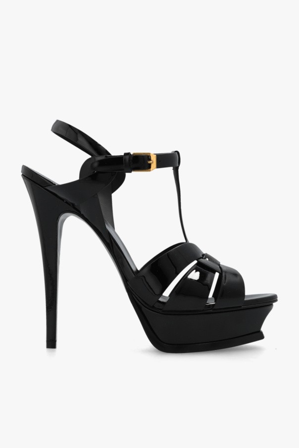 Saint Laurent - Women - Tribute heeled sandals - Black 232390₽