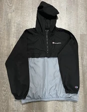 Champion Jacket XL Hoodie 1/4 Zip Pullover Packable Windbreaker X-Large