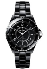 New Chanel J12 38MM Black Ceramic Watch H5697