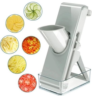 Adjustable Stainless Steel Vegetable Slicer & Chopper Multifunctional Safe Dicer