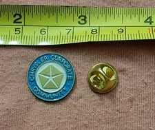 RARE Chrysler Corporate Community Logo jacket lapel pin