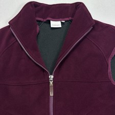 J.Lindeberg OC WINDSTOPPER Women's Golf Vest Full Zip Burgundy Size Small
