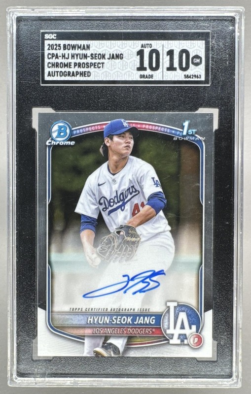 Hyun-Seok Jang 2025 Bowman Chrome #CPA-HJ 1st RC Auto SGC 10/10