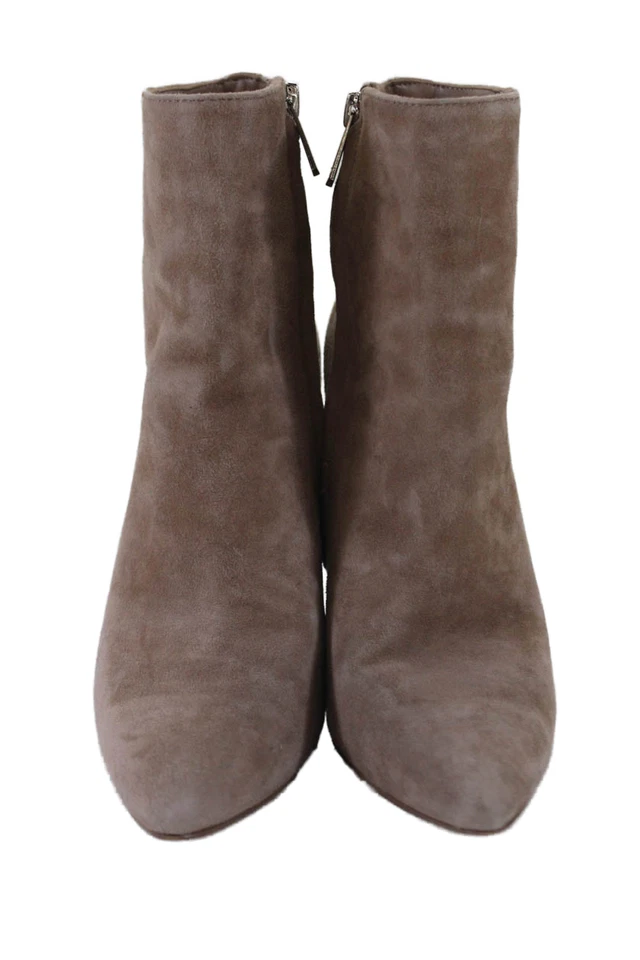 Sam Edelman Women's Pointed Toe Suede Stiletto Ankle Boots Beige Size 7 - Image 2 of 4