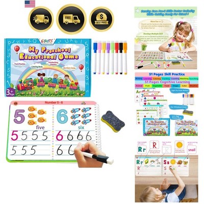 Preschool Learning Activities Educational Workbook - Toddler Prek Montessori ...