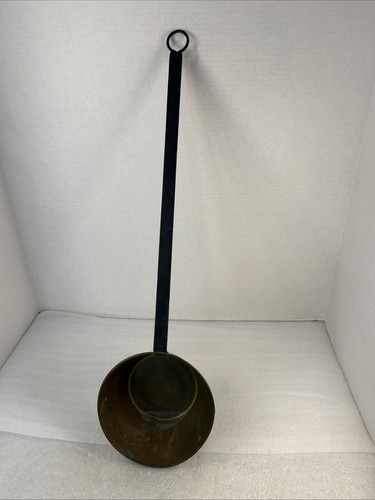 Vintage Large Metal Ladle Camping Soup Water Dipper