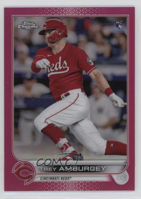 2022 Topps Chrome Magenta Refractor 319/399 Trey Amburgey #61 Rookie RC 0ga9