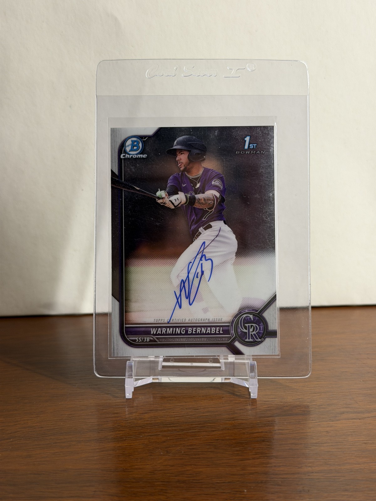 2022 Bowman - Chrome Prospect Autographs Warming Bernabel #CPA-WB (AU, RC) 1st