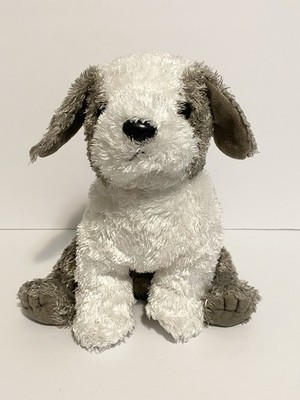 Ty Beanie Buddies Buddy Classic Puppy Dog Plush White Gray Grey 2002 Herder 11''