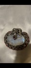 Blue Moonstone Elegant  Iridescent Topaz PENDANT Bali Silver 925 — photo 5