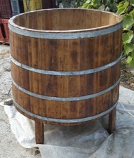 tino  mastello in legno di castagno x pigiatura e maturazione delle uve da vino