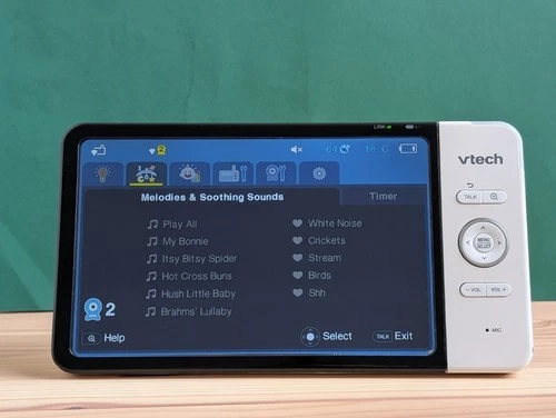 VTech RM7767HD parent unit (screen) only. AERIAL TAPED DOWN, BATTERY NOT GREAT - Picture 15 of 19