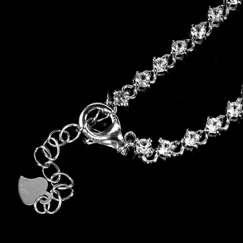 925 Sterling Silver Bracelet Pear Ruby 7x5mm Natural Gemstone Jewelry 7.5 Inches - Picture 3 of 14
