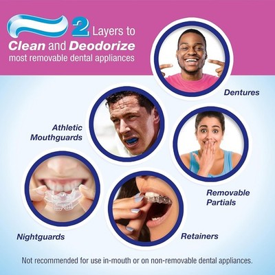 Fresh 'n Brite Denture Cleaning Paste For Dentures, Removable Partial Dentures,