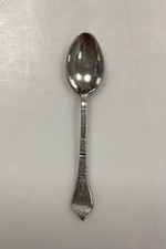 O.V.Mogensen Antico Rococo Piatto D'Argento Sale Cucchiaio