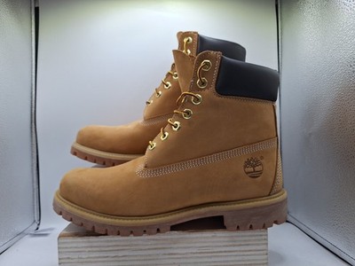 Timberland Premium 6 Inch Boots FWheat Nubuck Herren Uk 8,5 C7 Reduziert