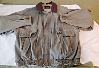 Vintage Dunbrooke Navigator Jacket Mens XXL Olive Khaki Bomber 8024 Coat