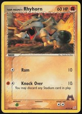 Team Magma's Rhyhorn Regular 68/95 Team Magma vs Team Aqua MP on eBay