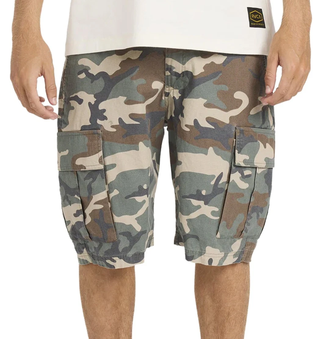 RVCA Dayshift 20" Cargo Shorts - Vintage Woodland - New
