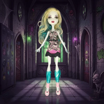 MONSTER HIGH BDF24 CAMERA FRIGHTS ACTION - LAGOONA BLUE / MATTEL 2013 - Bild 1 von 2