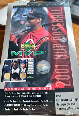 未開封ボックス Box 2001 Upper Deck MVP Baseball 【公式通販】