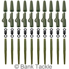 Lead Clips Anti Tangle Sleeves Size 8 Swivels Carp Fishing Terminal Tackle (AAS)