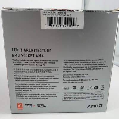 AMD Ryzen 7 3800X + ヒートシンク AMD Ryzen 7 3800X + ヒートシンク AMD RYZEN 7 3800x Fan and