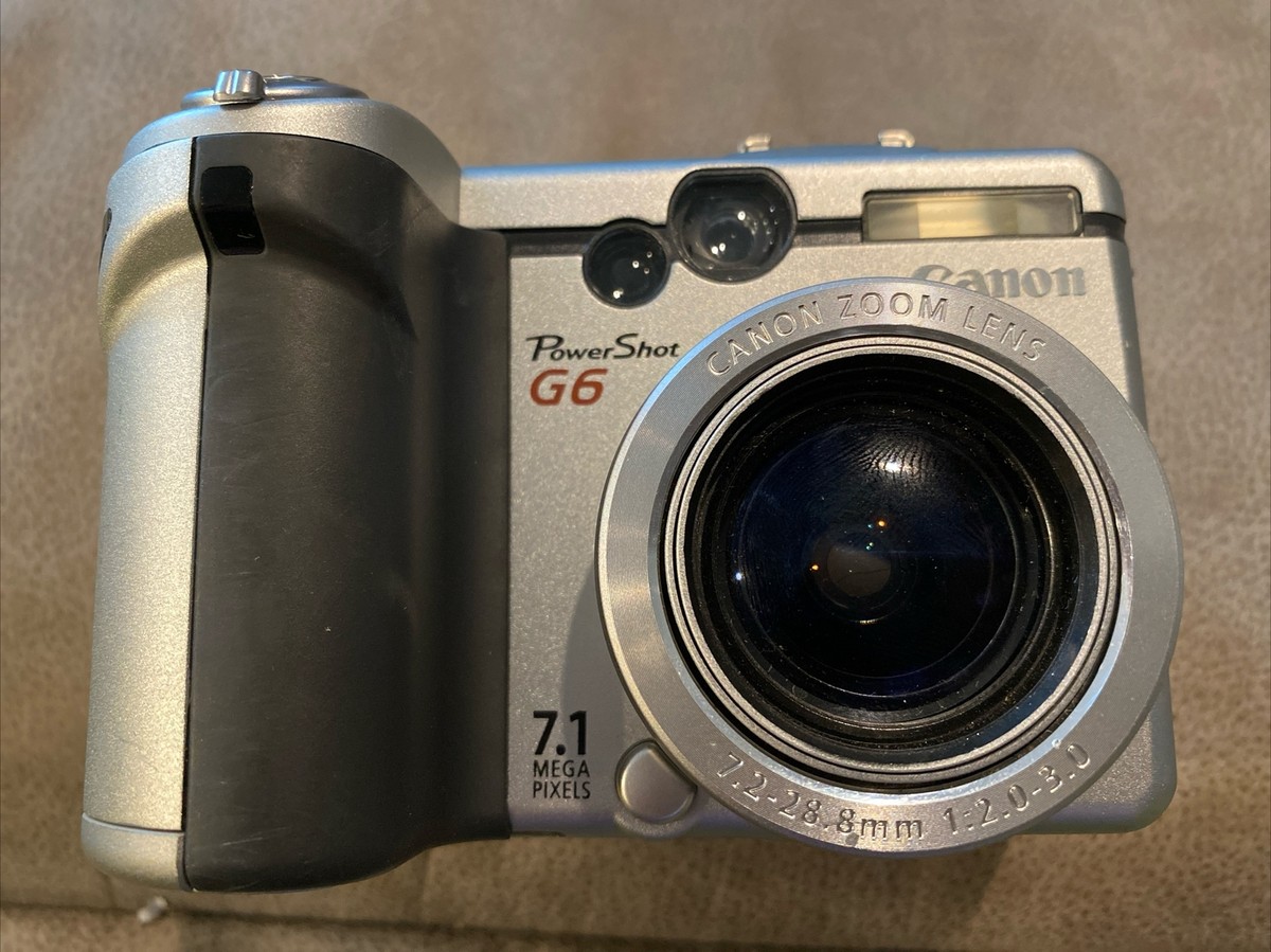 Canon PowerShot G6 7.1MP Digital Camera - Silver Color with