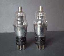 Radio Tubes 38 Power Amplifier Pentode Pair RCA Radiotron