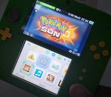 Nintendo Legend of Zelda 2DS Ocarina of Time 3D Green Console with Pokemon Sun