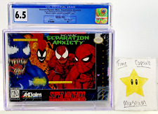 Venom Spiderman Separation Anxiety Super Nintendo SNES New 1995 Sealed CGC 6.5A+