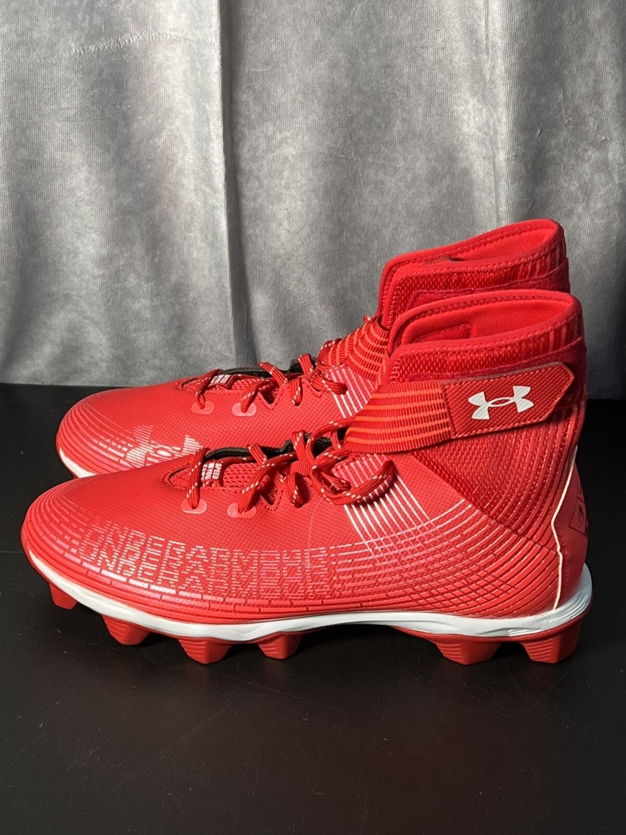 Under Armour Highlight MC Men 12 Red White Football Cleats High Top 3023718-601 Under Armour Men main image 2