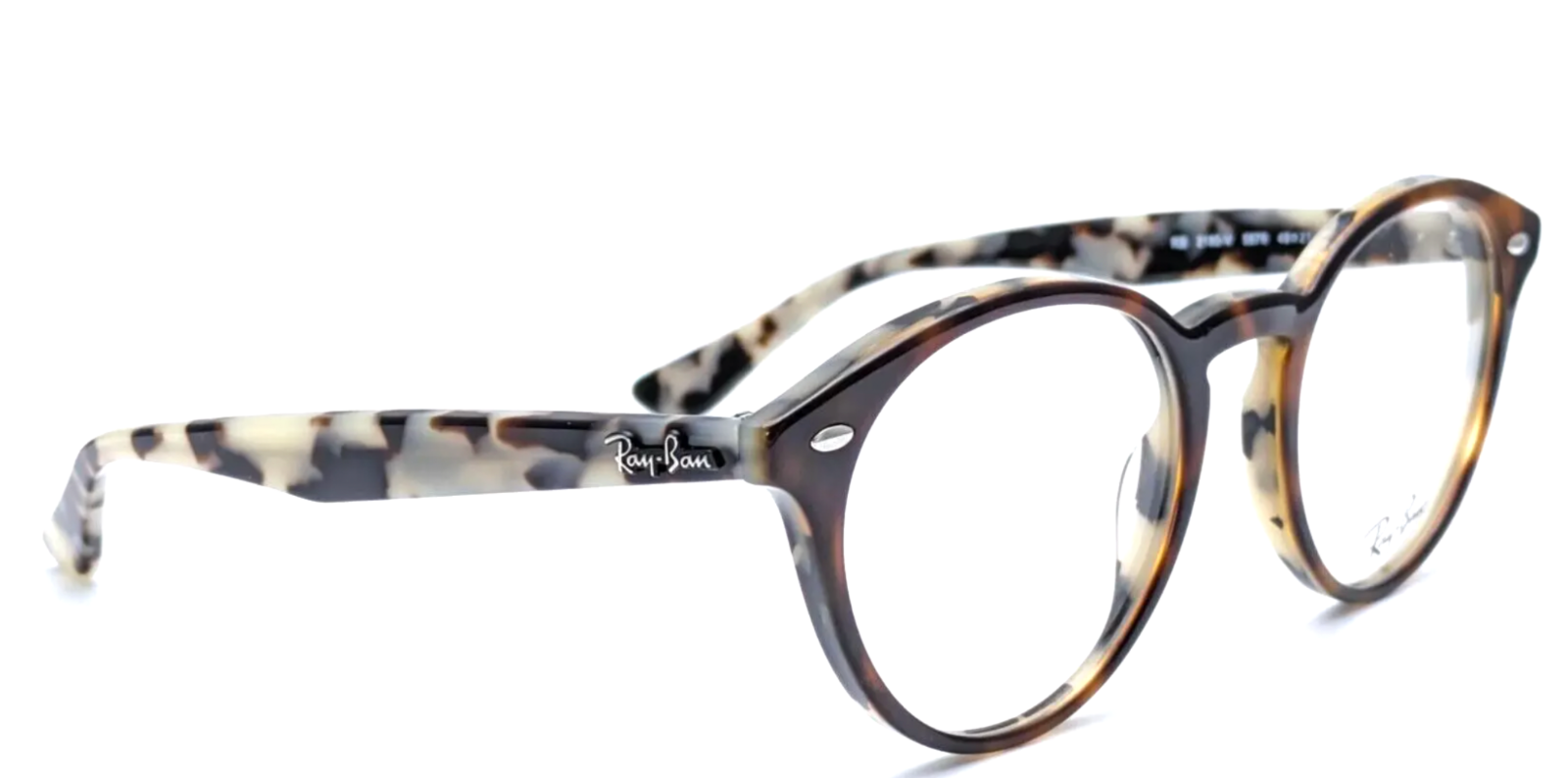 NEW RAY BAN RB 5283 5676 HAVANA BEIGE BROWN AUTHENTIC EYEGLASSES RX 51-21-145 MM