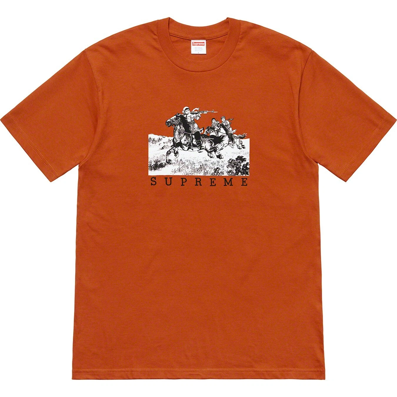 T shirt OG SUPREME Riders   RUST   NEUF   Taille Medium   SS19