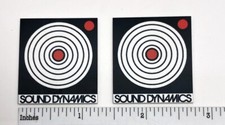 Sound Dynamics Speaker Badge Logo Emblem Custom Made Aluminum Pair